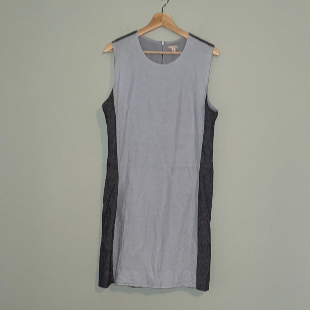 GAP two-tone chambray sleeveless dress